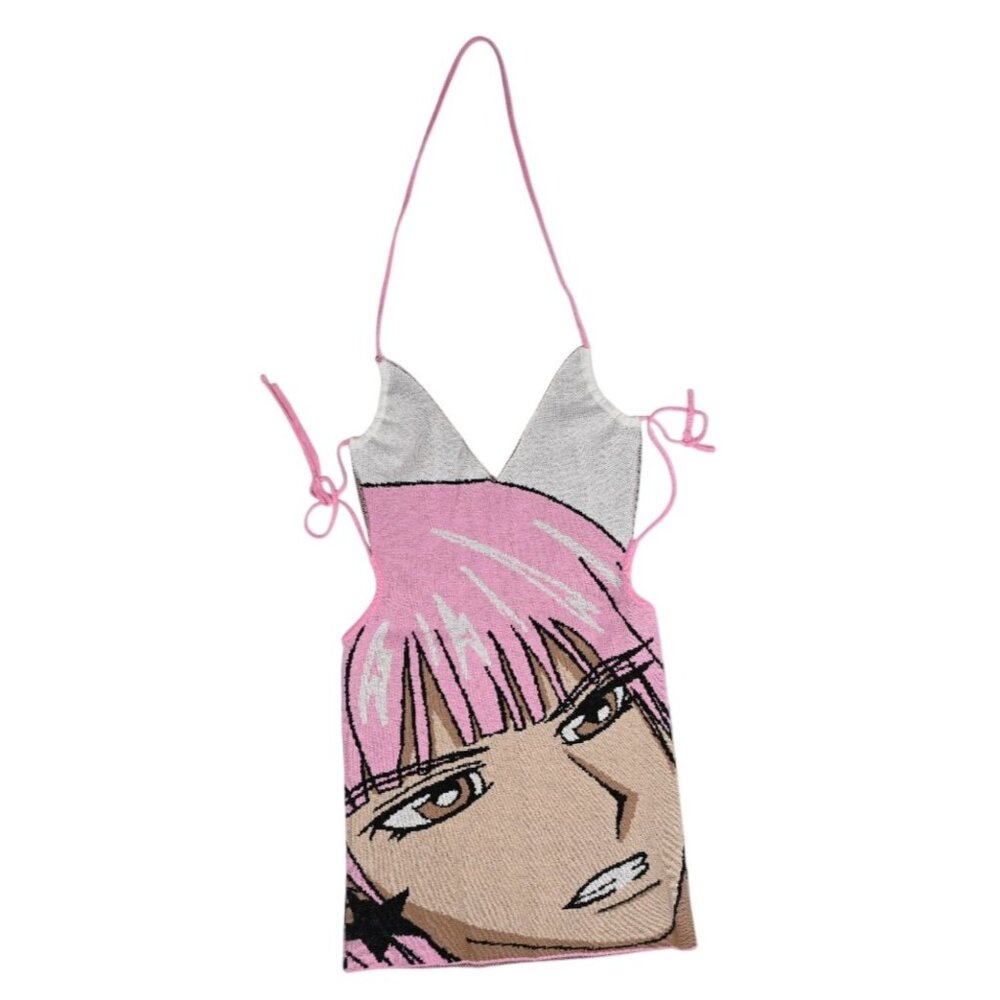 Anime Pink Mini Dress